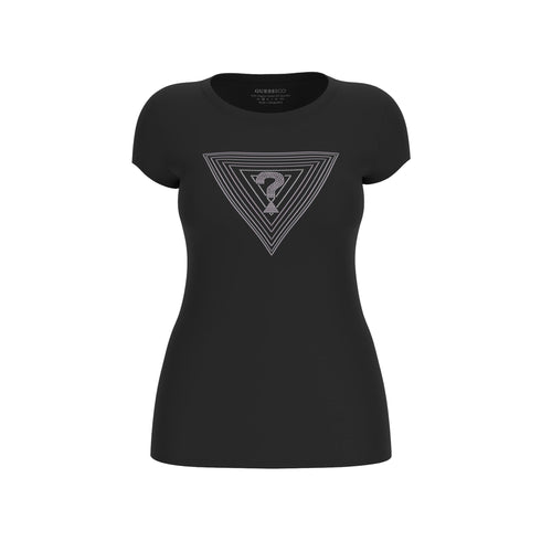 GUESS T-shirt T-shirt Donna stampa logo con strass Nero P25 - GUESSW5GI43KA0Q1 - JBLK - XS - Francavilla Moda